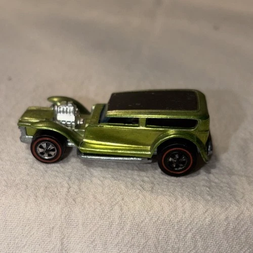 Hot Wheels Redlines The Demon Green Black Silver Diecast Car Redline Wheels 1:64