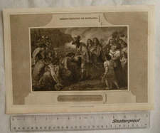 1815 engraving: King Charles II landing at Dover