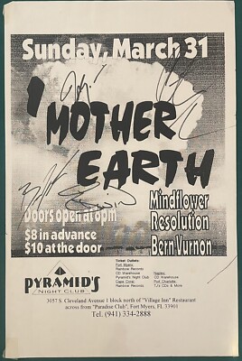 I Mother Earth Band Signed Autographed 11x17 Poster | eBay