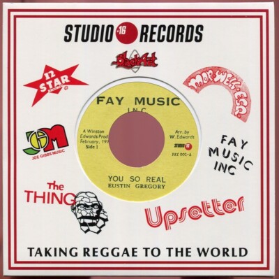 Eustin Gregory   You So Real LTD 7'' FAY MUSIC BLACK ARK LEE PERRY