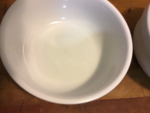 2 PIECE Williams Sonoma White Cereal Soup Bowls 6-1/2” x 2-5/8” AND 6” x 2-1/2” - Picture 7 of 18
