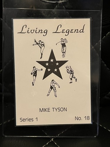 Mike Tyson 1990 Living Legend Series 1 Rookie Boxing Card # 18 RC - Picture 2 of 2