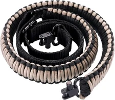Tactical 550 Paracord Rifle Gun Sling Shotgun Crossbow 2 Point Adjustable Swivel