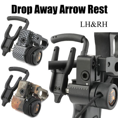 Compound Bow Arrow Rest Drop Away Vertical Lateral Adjustment RH LH ...