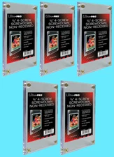 5 Ultra Pro 1/4" 4-SCREW SCREWDOWNS NON RECESSED Sports Trading Card Holder 3x5