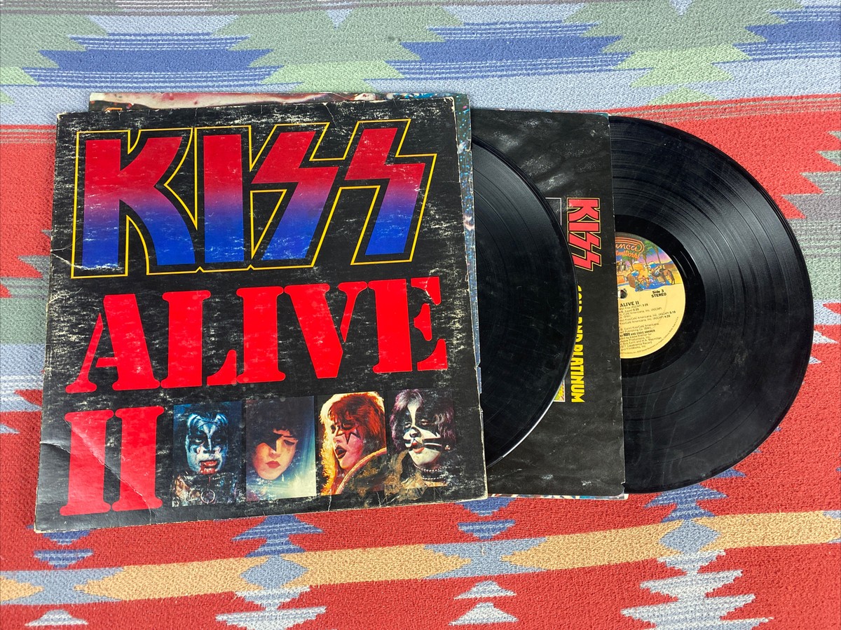 Kiss - Alive II 2-LP Casablanca NBLP 7076-2 1977 Pressing w/ Inner