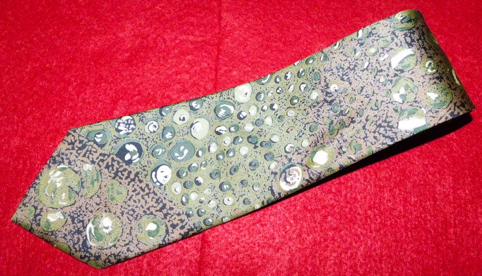 JIM THOMPSON CORBATA DISEÑO ABSTRACTO VERDE/VERDE CLARO - CORBATA - CORBATAS DE DISEÑADOR. Foto 2 de 3