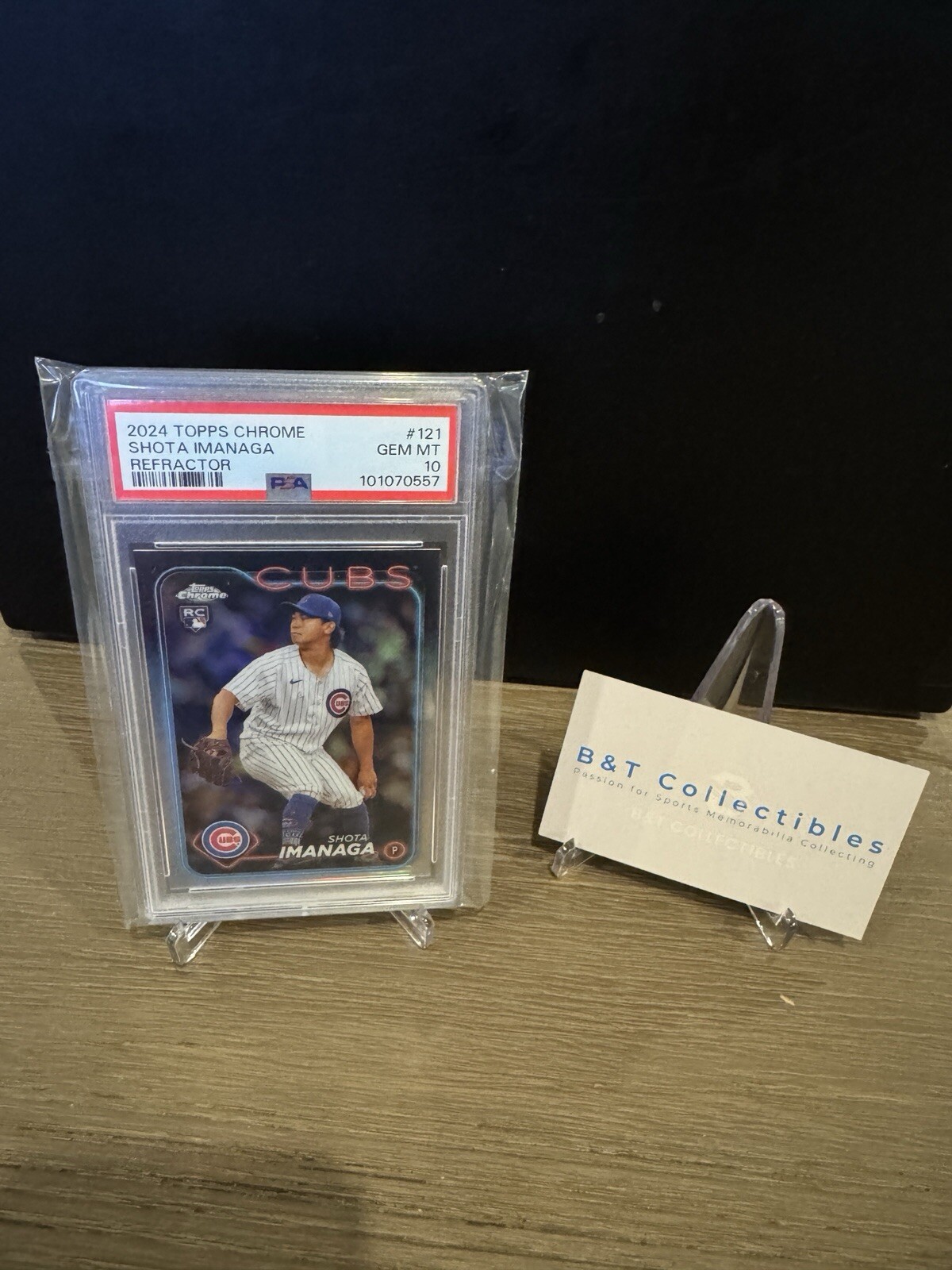 2024 Topps Chrome Shota Imanaga #121 Refractor PSA 10 GEM MINT Cubs Rookie RC 🔥