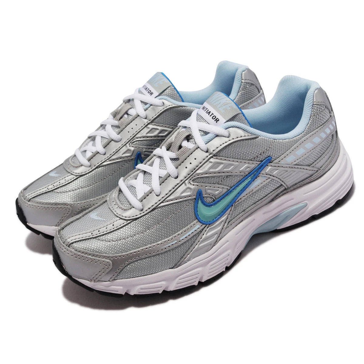 Nike Wmns Initiator Metallic Silver Blue White Women Running Shoes  394053-001