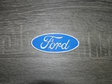 Ford Blue Truck Car Retro Vintage Style Embroidered Iron On Patch 4" x 1.75"
