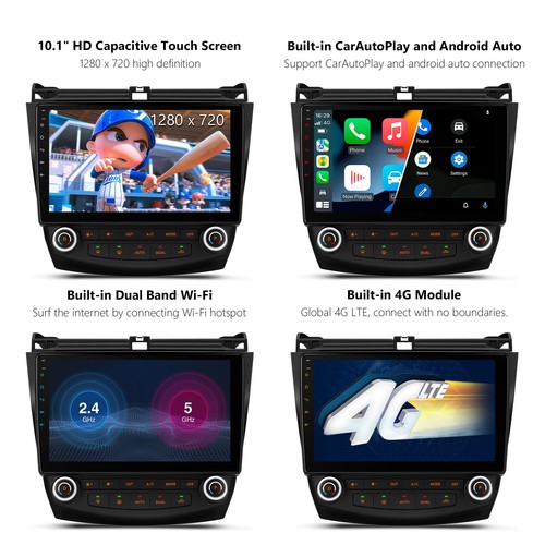 10.1" Android 14 8Core Car Stereo Radio GPS Navi 2+32G 4G LTE For Honda Accord - Picture 9 of 11