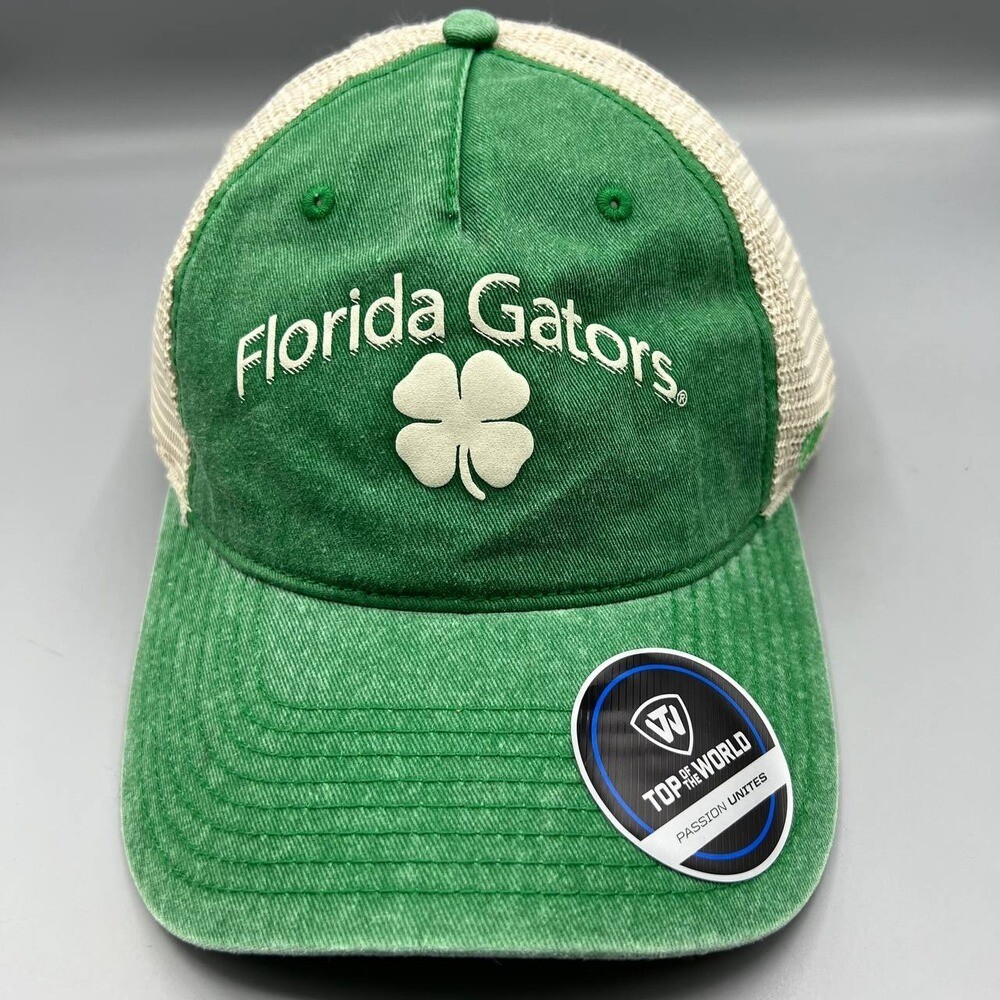 Men Green Top Of The World Snap Back Cap New