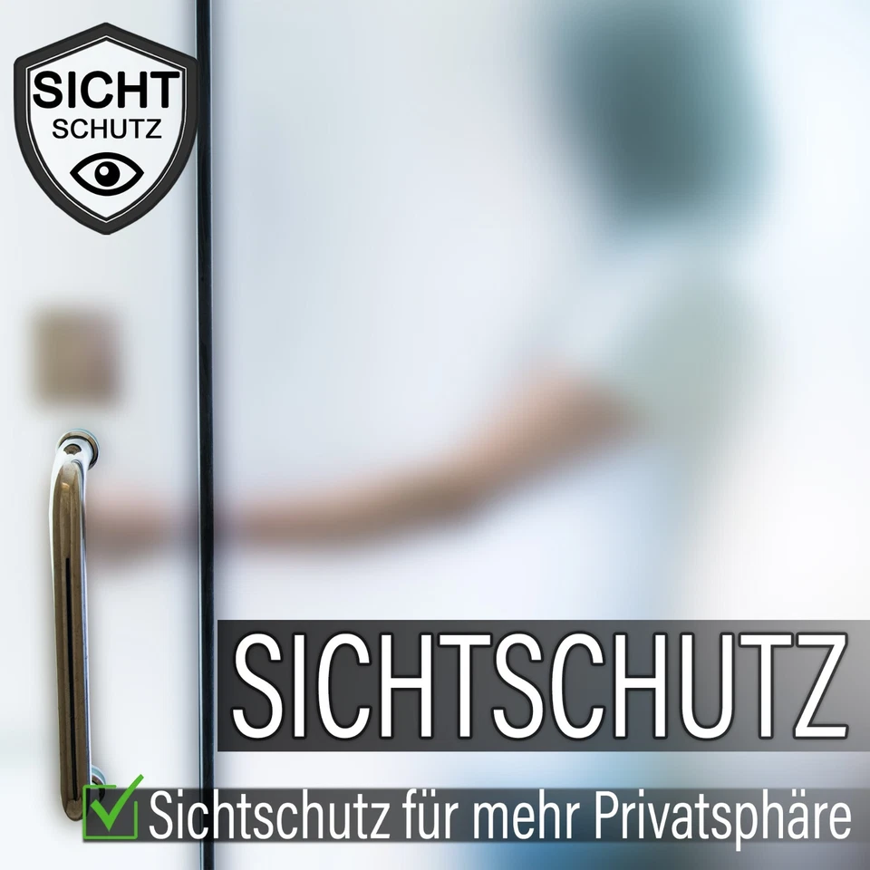 Milchglasfolie [11€/m²] Fensterfolie Glasdekor Folie Sichtschutzfolie Fenster - Bild 2 von 4