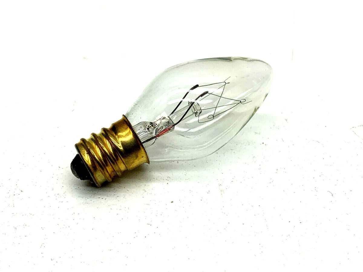 25 Pack Candex 307 7C 7 Watt Night Lamp Light Bulb 7W C7 1 2 Candelabra E12