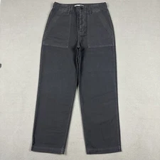 NWOT Outerknown The Utilitarian Pant Mens 28x28 Dark Gray Button Fly MINT