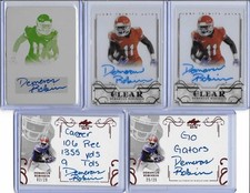 2016 Leaf Trinity Demarcus Robinson Clear Acetate Bronze Foil Auto RC Chiefs WR