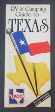 1995 Texas RV Park Resort Camping Guide Tourist Vintage Travel Brochure Booklet