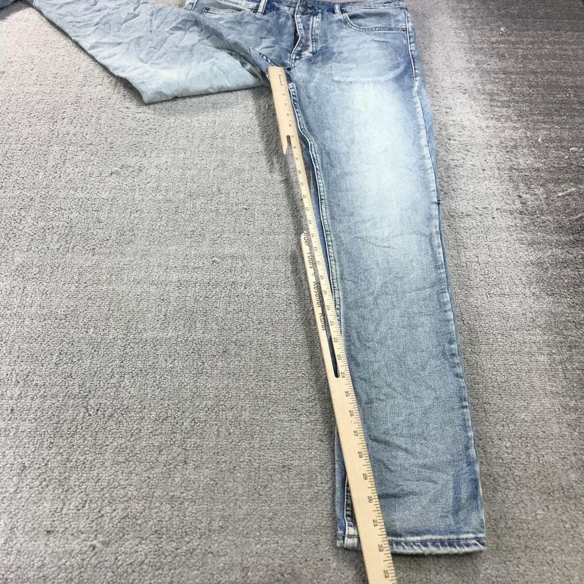Ksubi Navy 34インチ Chitch Selvedge LA Artist Blue Tapered Jeans | Ksubi ++