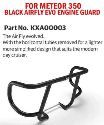 SCHWARZER AIRFLY EVO MOTORSCHUTZ PASSEND FÜR ROYAL ENFIELD METEOR 350
