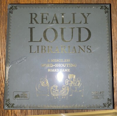 New! Really Loud Librarians Word-Shouting Board Game Sealed Exploding Kittens