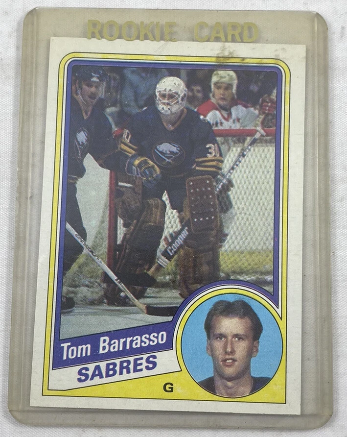 1984-85 Topps - #14 Tom Barrasso Rookie Card - NHL Trading Card - MINT CONDITION - Image 2 of 4