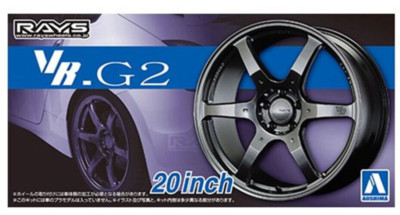 Aoshima 1/24 VOLK RACING VR.G2 20inch Model Wheel Set