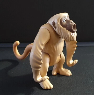 PLAYMOBIL GROS SINGE HURLEUR MARRON CLAIR ANIMAUX ANIMAL SAUVAGES SAVANE FORET - Photo 1/4