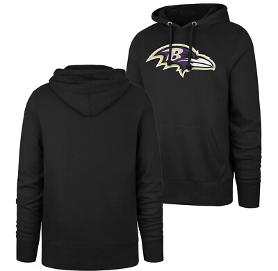 Baltimore Ravens Men's Black Primary Logo Pullover Hoodie | eBay