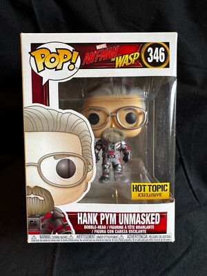 Funko Pop Marvel: Ant-Man & The Wasp - Hank Pym Unmasked HT Exclusive #346 NIB 