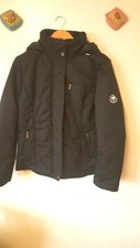 Peacocks Ladies Black Showerproof Jacket Size 12 Bnwt.