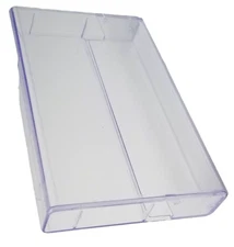 No Posts Cassette Tape Cases (10) Small Clear Plastic Storage Box