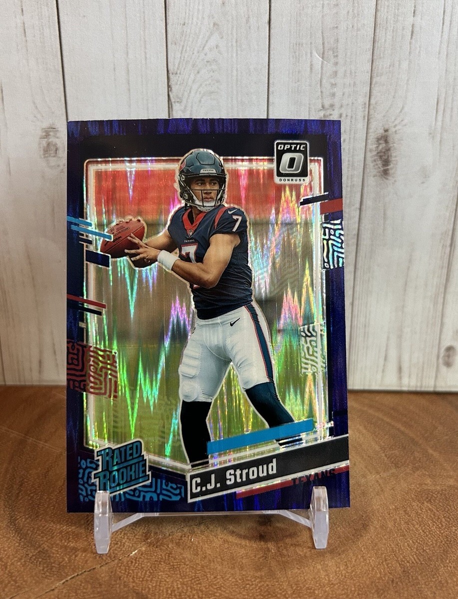 C.J. STROUD 2023 Donruss Optic Rated Rookie Purple Shock