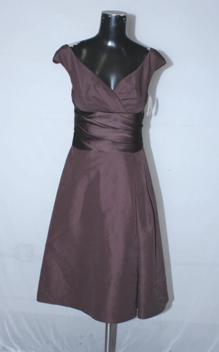 what color bridesmaid dresses with pink wedding dress Vintage Brown Halter Neck Sheath Chiffon Long Prom Dress Party Dress D –  DSProm main image 0