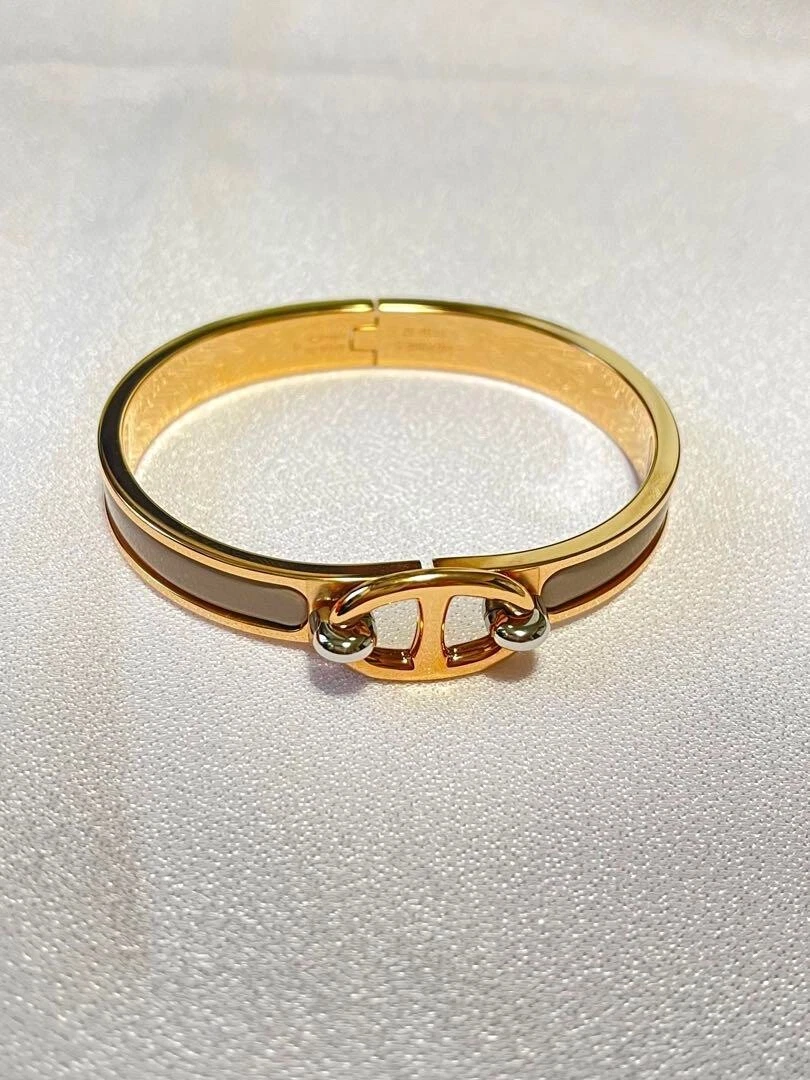 HERMÈS Bracciale HERMES Mini Click Chaine d'Ancre oro rosa 7 mm 6 30 pollici