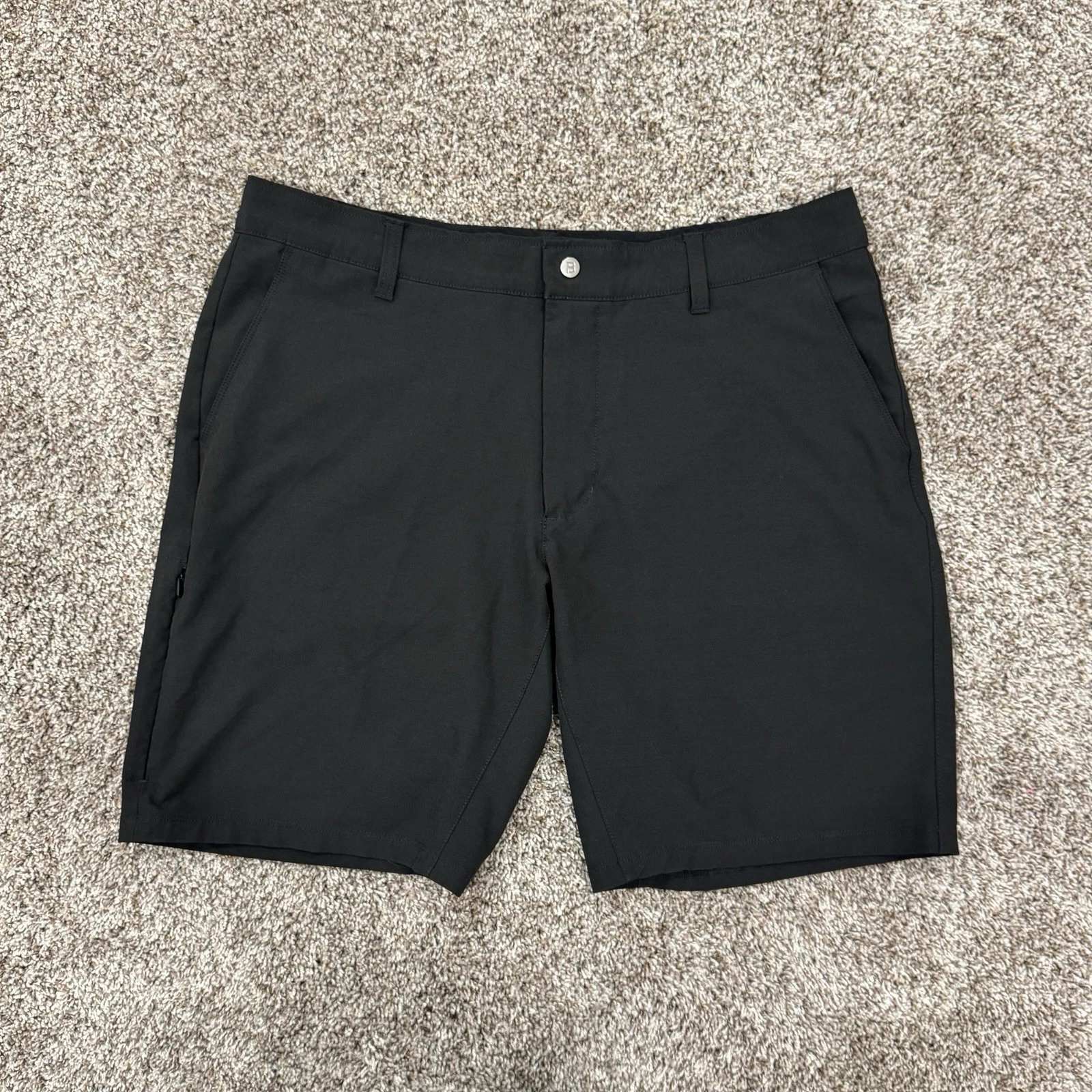 BYLT Kinetic Shorts Mens 2XL (36) Black Performance Stretch Pocket Premium Basic