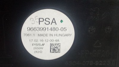 966399148005 AUDIOSYSTEM / RADIO-CD / 291097 FÜR CITROËN DS3 SA_ 1.4 HDI 70 S