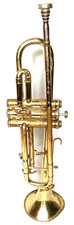 Vintage 1970s H. Singha Brass Finish Piston Valve Trumpet Signed New Arrival