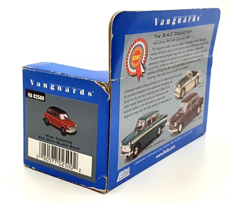 Vanguards 1/43 VA02500 Mini Cooper - Red With Black Roof - Image 4 of 4