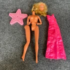 Vintage 1977 Superstar Barbie Mattel Original Pink Dress Star Stand #9720 Repair