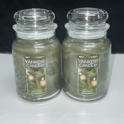 LOT OF 2-NEW-Yankee Candle HOLIDAY BAYBERRY Large Jar 22oz