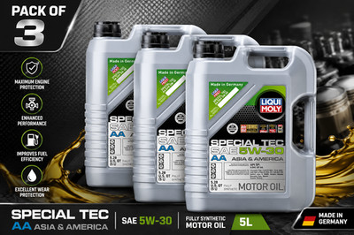 Pack of 3 LIQUI MOLY 20138 Special Tec AA 5W-30; 5 Liter