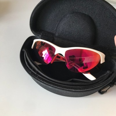 Bolle Bolt S Sunglasses 12204 in matte white with red accent - pre-owned Bolle Bolt S Sunglasses - 12204 - Matte White w/ Fire Oleo  main image 3