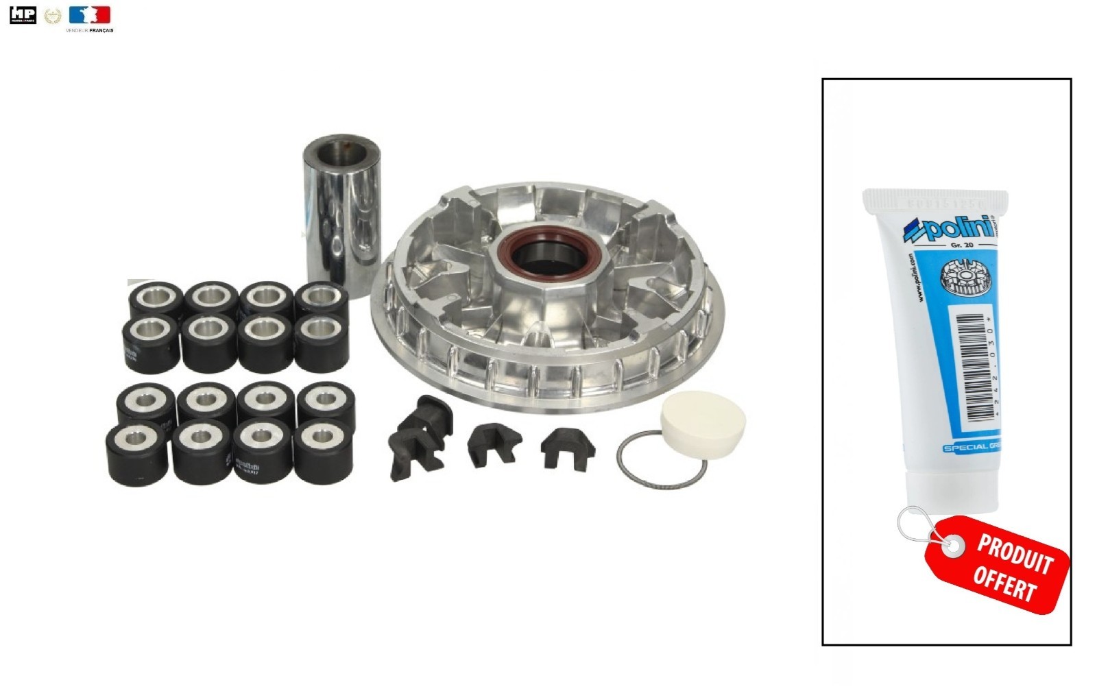 Variateur Polini Hi-Speed racing booste l'accélération du BMW C 650 Sport