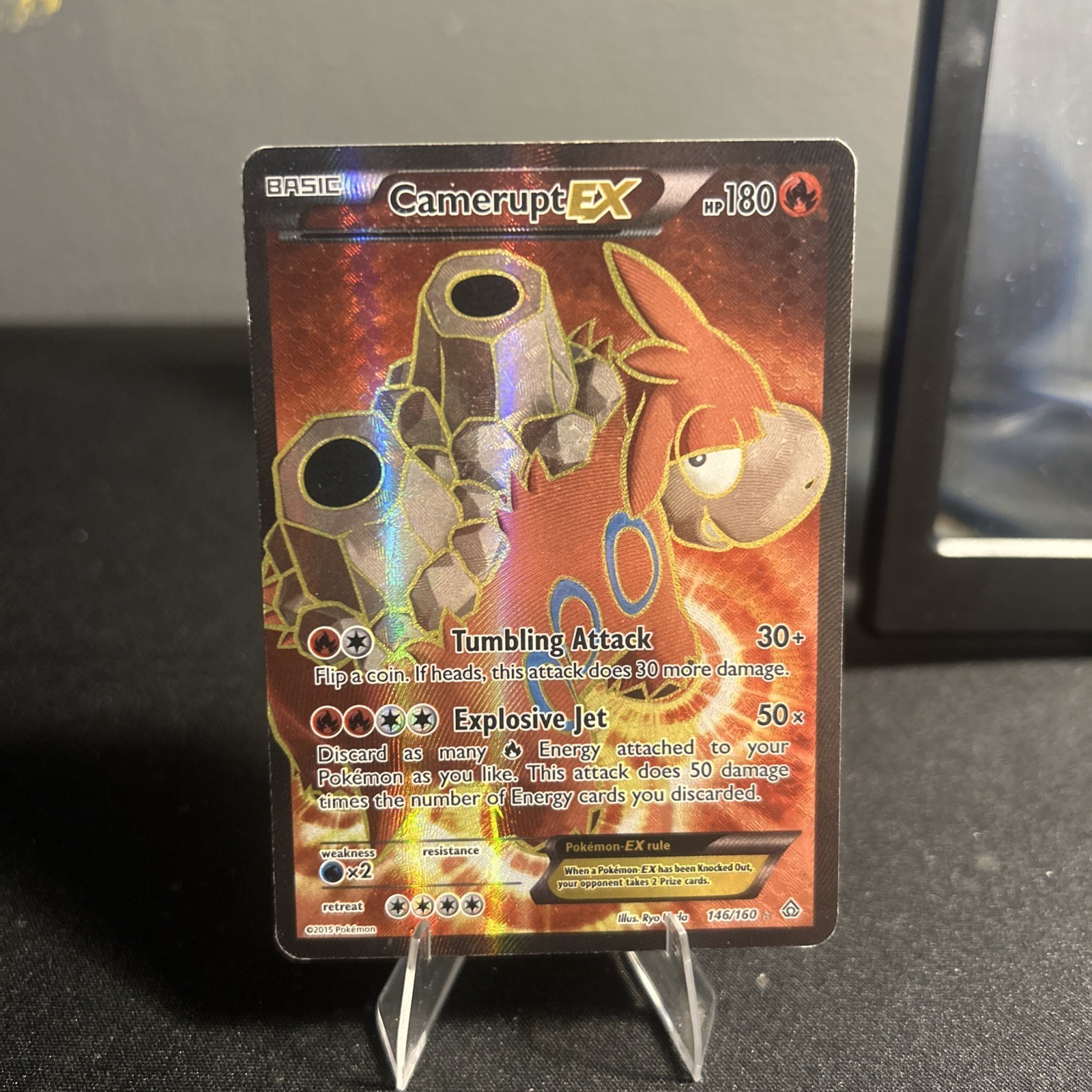 Camerupt EX - 146/160 - Pokemon Primal Clash Full Art Ultra Rare Card LP