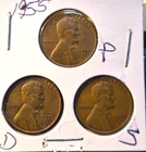 1955  P D S Lincoln Wheat Cent, Penny, Fine Condition