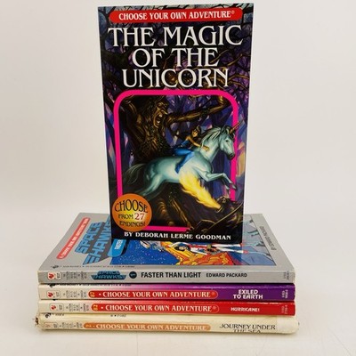 Vintage Choose Your Own Adventure Book Lot 5 Journey Under The Sea Unicorn CYOA