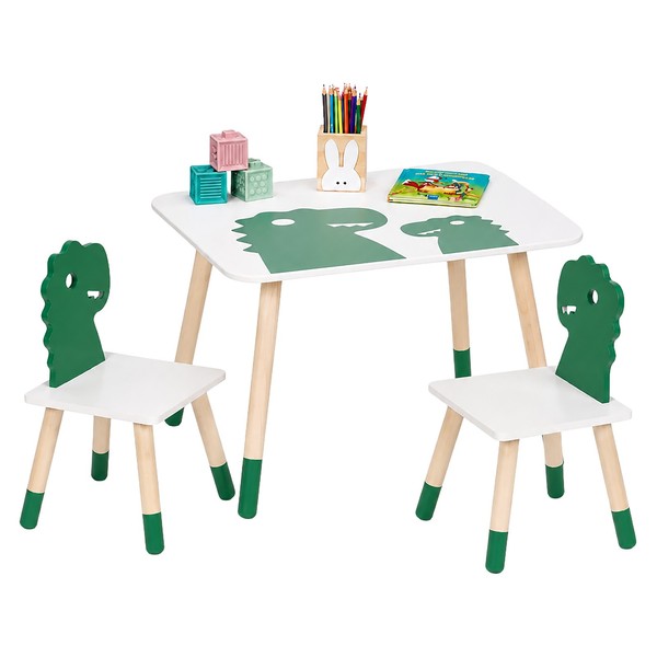 Kindersitzgruppe Kinderstuhl Kindertisch Basteltisch Maltisch Kinderecke Dino-image