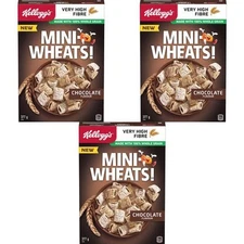 Kellogg's Mini Wheats Chocolate Cereal 377g (3 Pack)