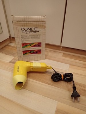 Condel Typ 1013 Haartrockner, Vintage Voll Funktionsfähig Fohn In OVP