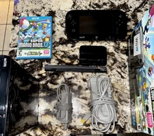TESTED Nintendo Wii U Console 32GB + SUPER MARIO BROS U LUIGI Game w/ Box